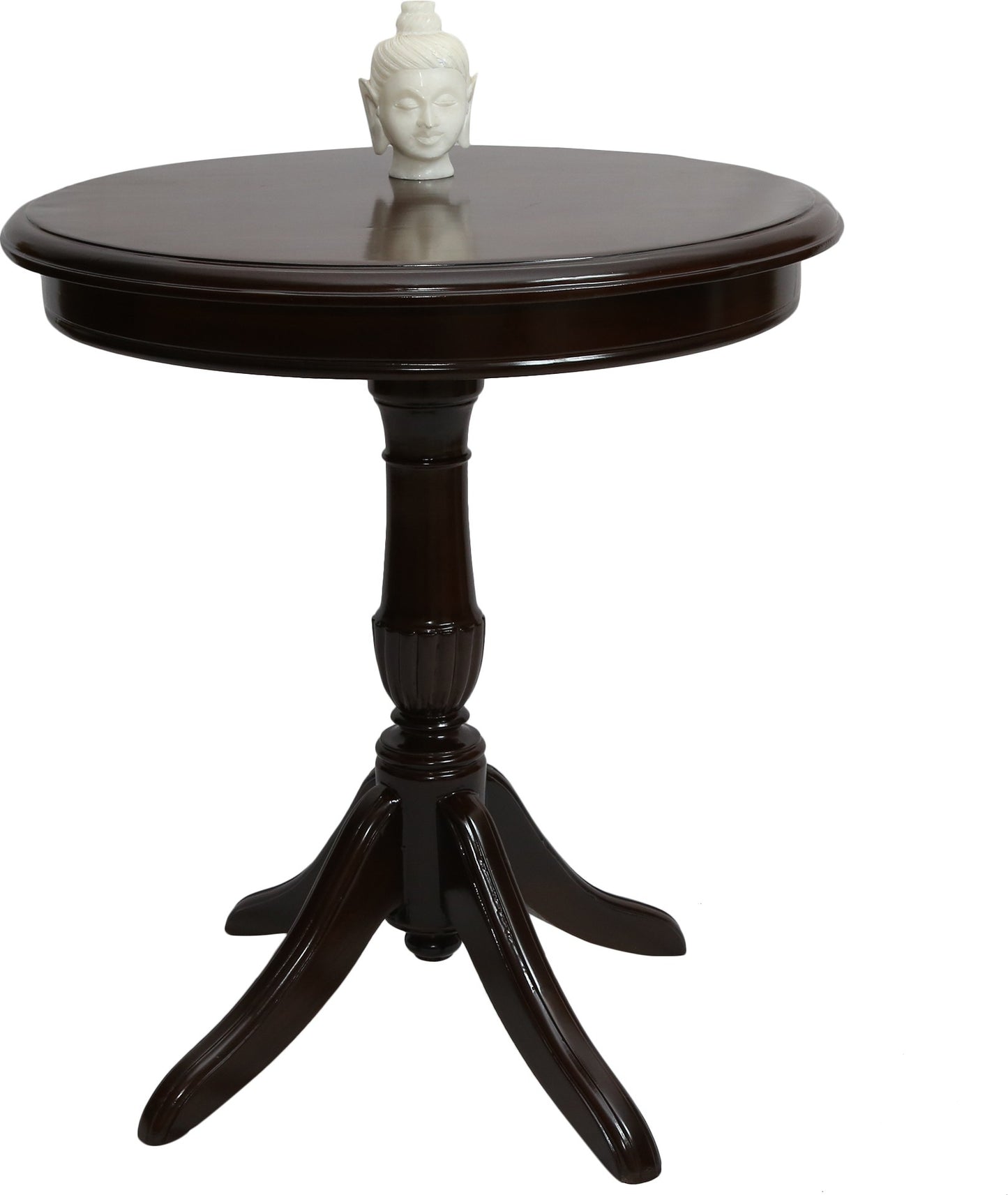 SOLID WOOD SIDE TABLE (FINISH COLOUR - WALNUT , PRE-ASSEMBLED)