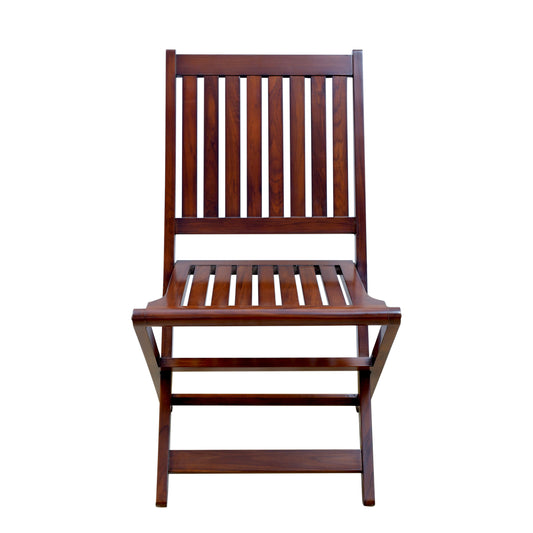 lumber casa Solid Wood Cafeteria Chair (LIGHT WALNUT SEMI MATT, Pre-assembled)