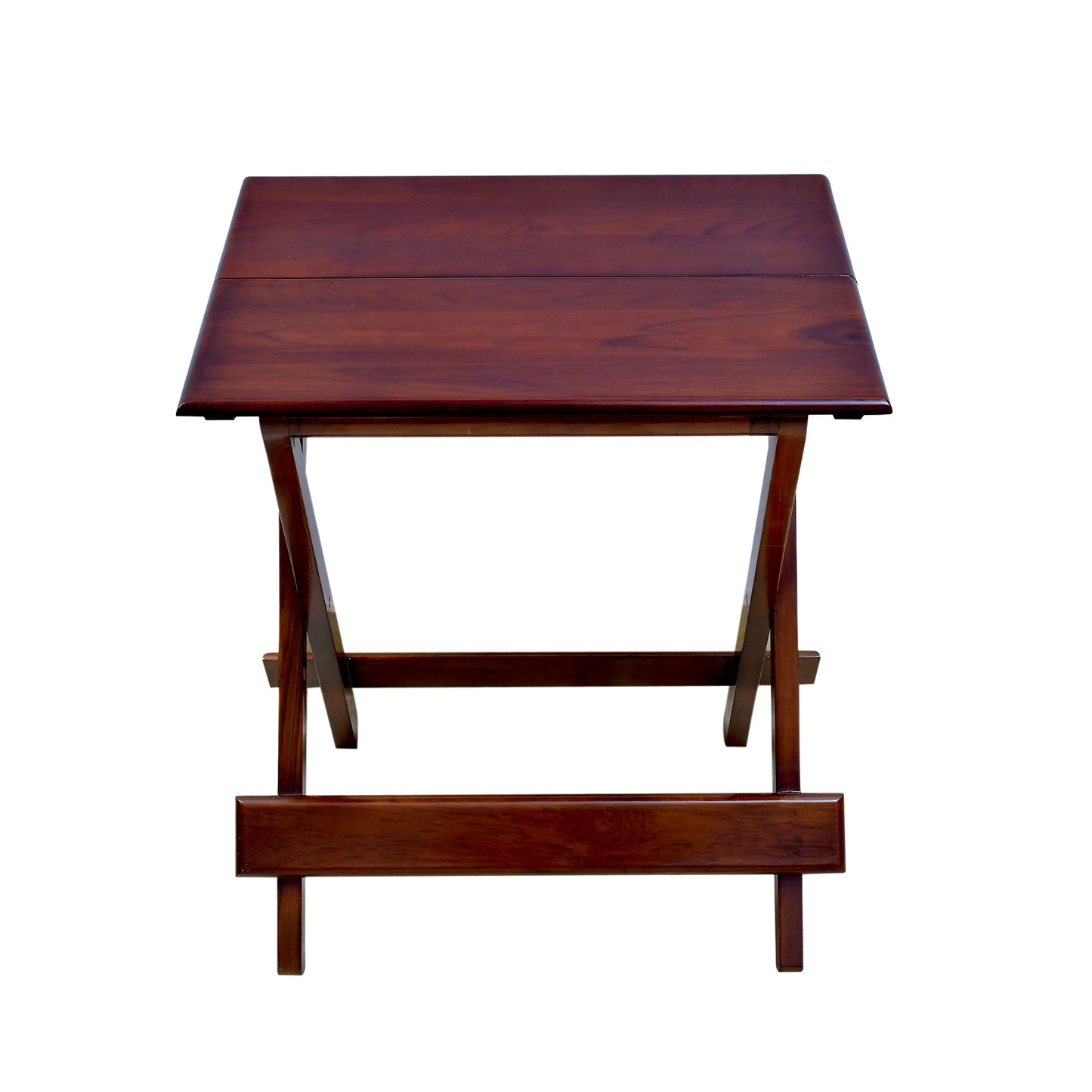 Lumber Casa Premium Teak Wood Folding Table – Durable Solid Teak Multipurpose Side Table for Living Room, Balcony, Garden & Outdoor Use