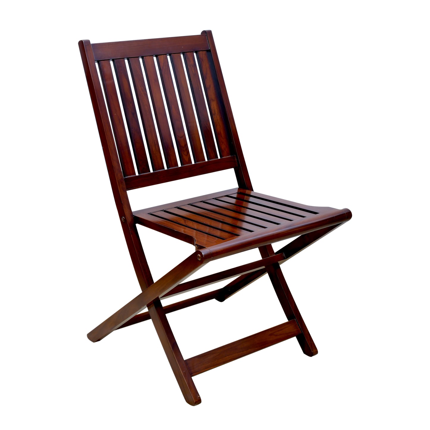 lumber casa Solid Wood Cafeteria Chair (LIGHT WALNUT SEMI MATT, Pre-assembled)