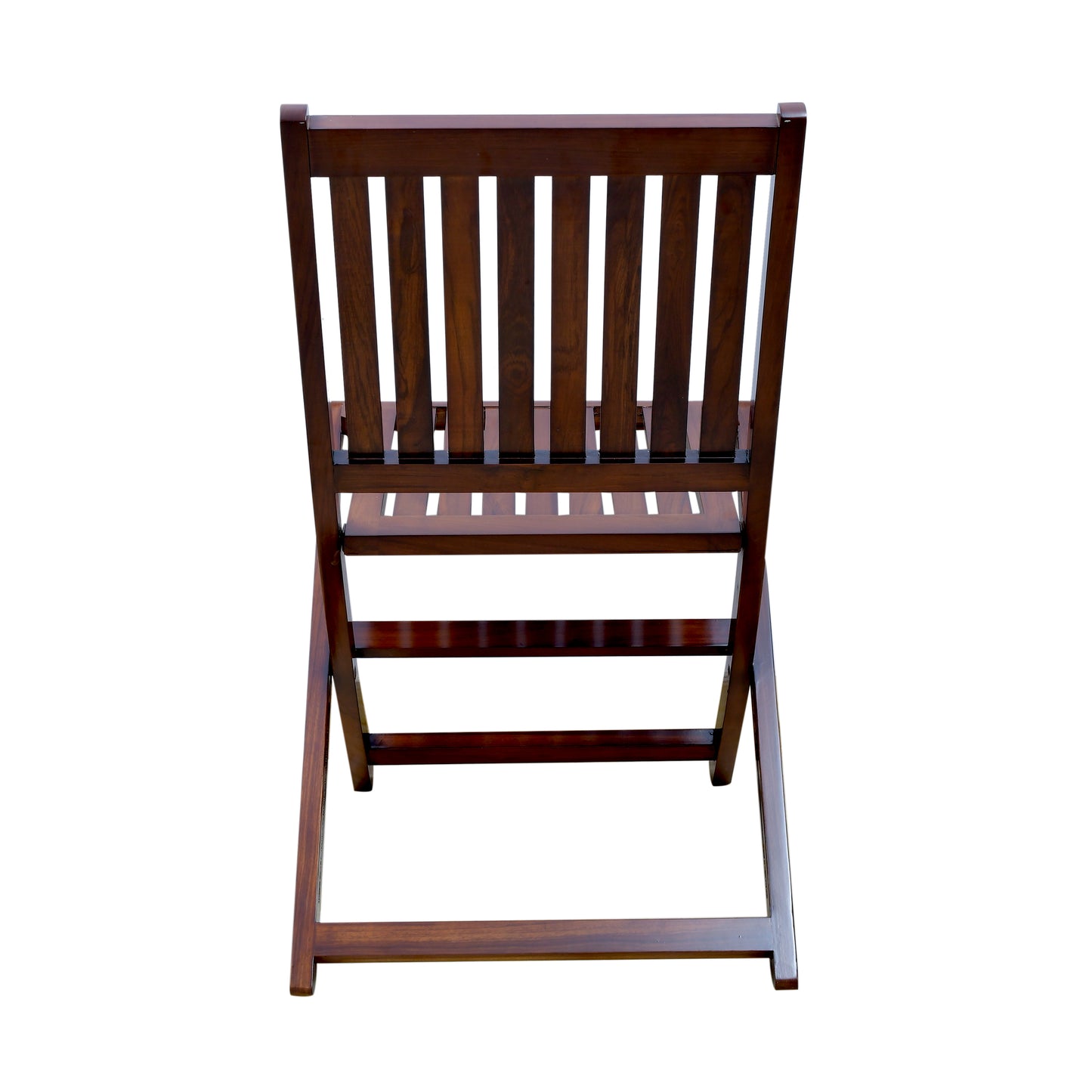 lumber casa Solid Wood Cafeteria Chair (LIGHT WALNUT SEMI MATT, Pre-assembled)