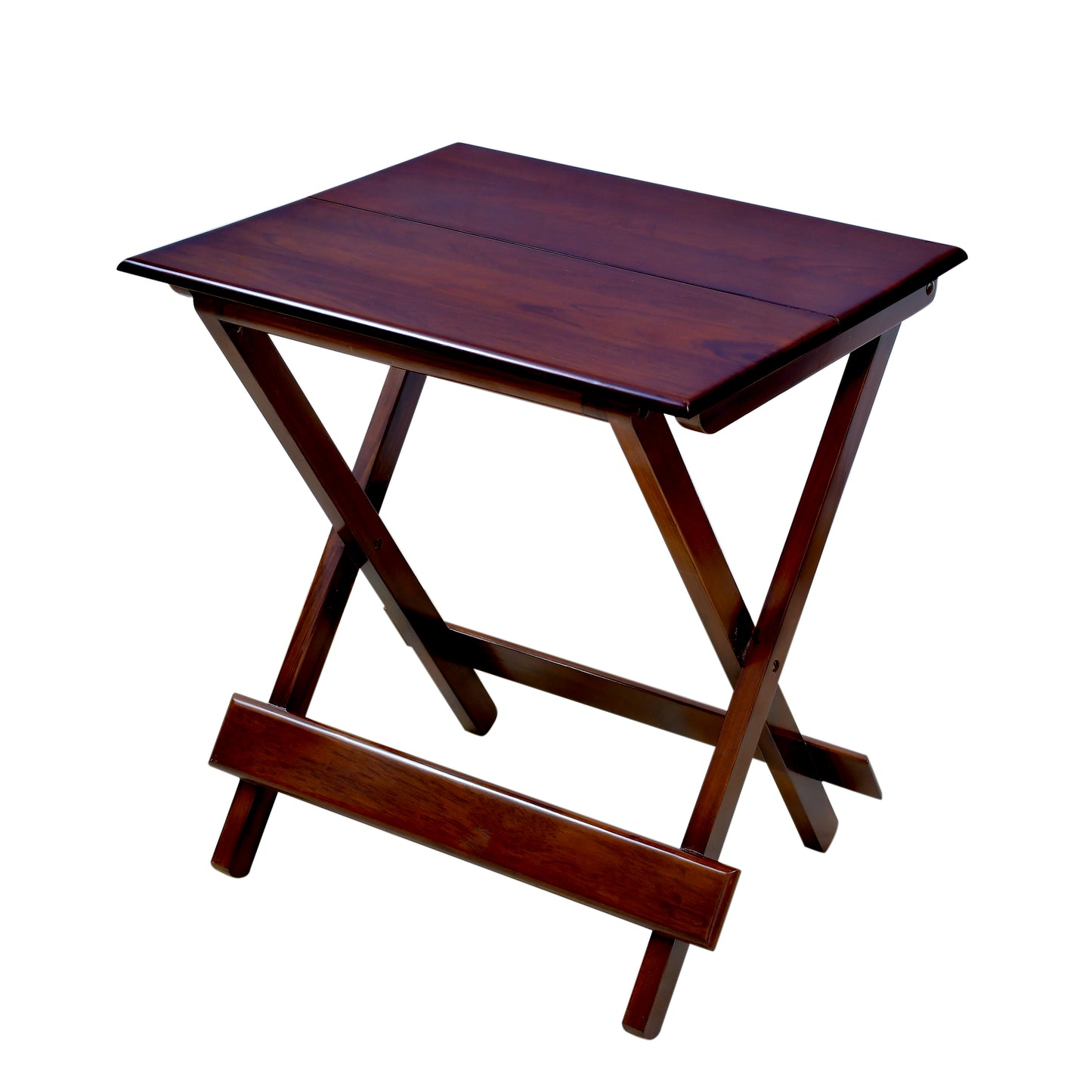 Lumber Casa Premium Teak Wood Folding Table – Durable Solid Teak Multipurpose Side Table for Living Room, Balcony, Garden & Outdoor Use