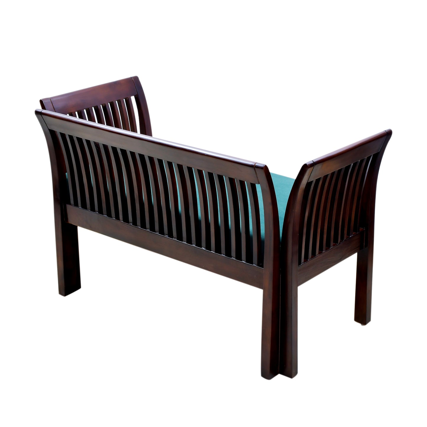 lumber casa Fabric 2 Seater Sofa (Finish Color - Light walnut semi matt, Pre-assembled)