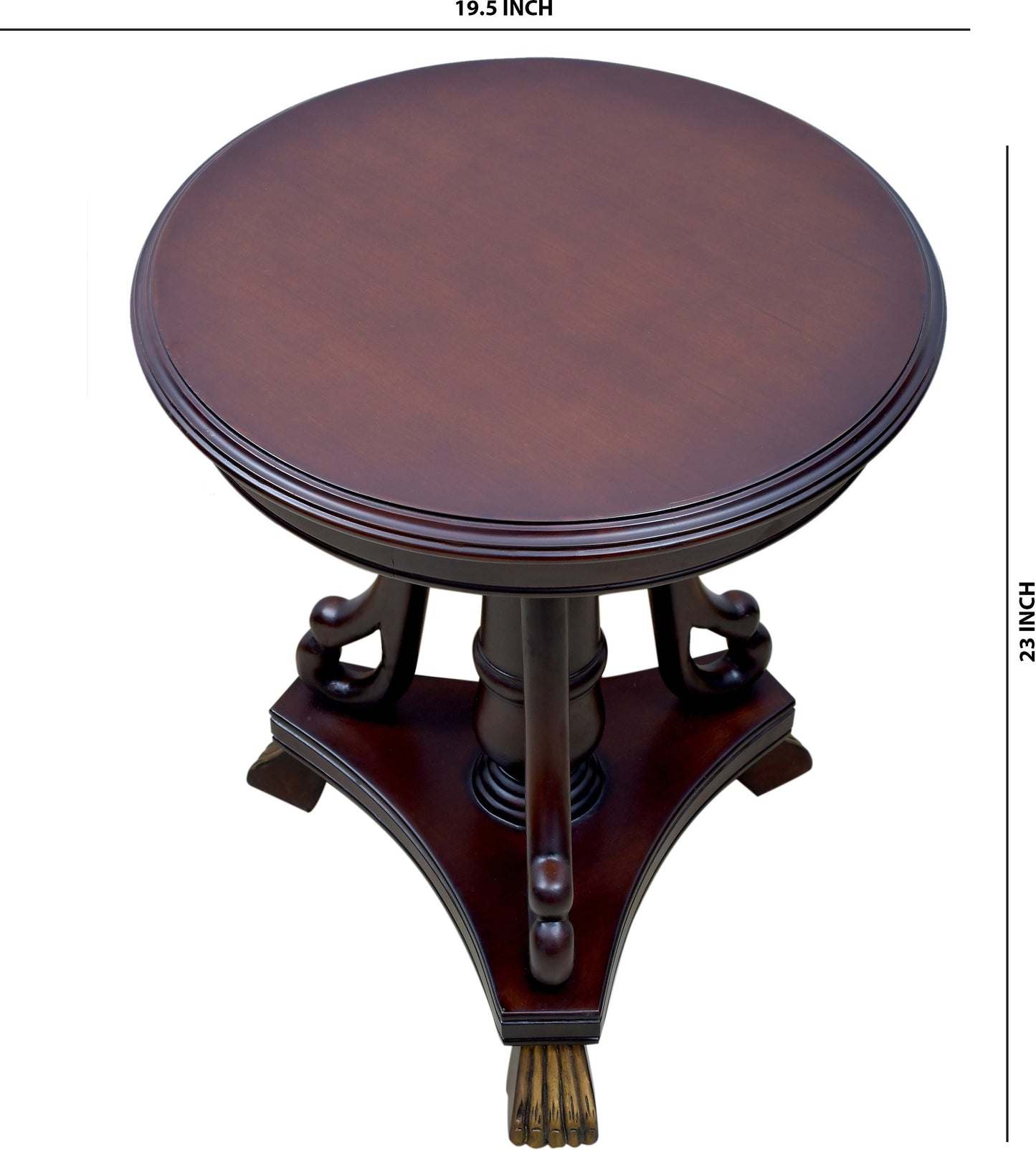 Lumber Casa Solid Wood Coffee Table/end Table Brown, Pre-Assembled