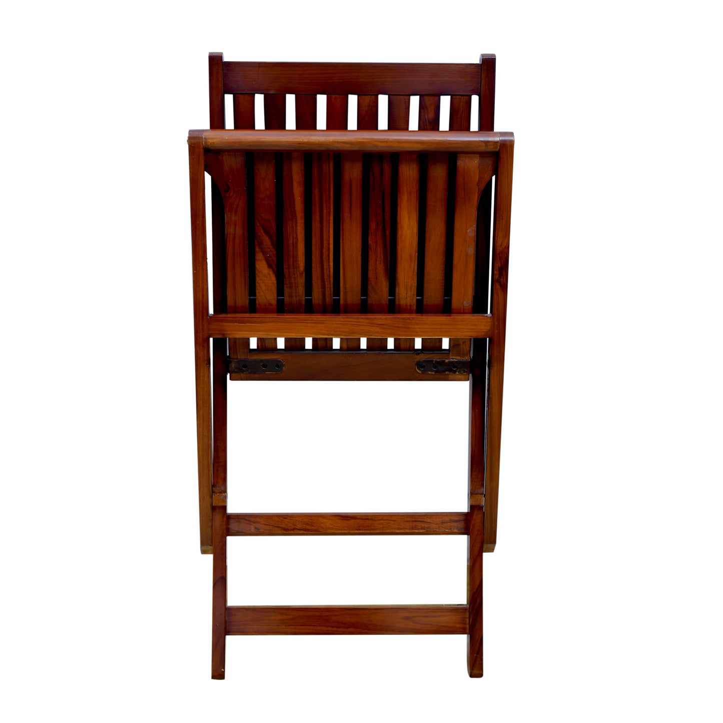 lumber casa Solid Wood Cafeteria Chair (LIGHT WALNUT SEMI MATT, Pre-assembled)