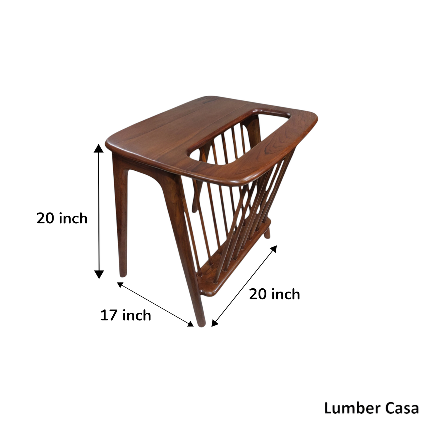 End Table a light walnut finish with beautiful grain in maxine table Solid Wood (Finish Color - light walnut, Pre-assembled)