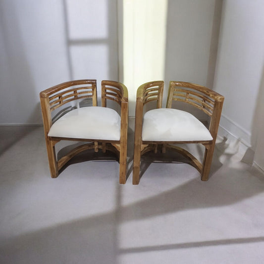 DURABLE TEAK WOOD CHAIR FOR HOME AND OFFICE SOLID WOOD LIVING ROOM CHAIR (FINISH COLOUR - TEAK WOOD , PRE-ASSEMBLED