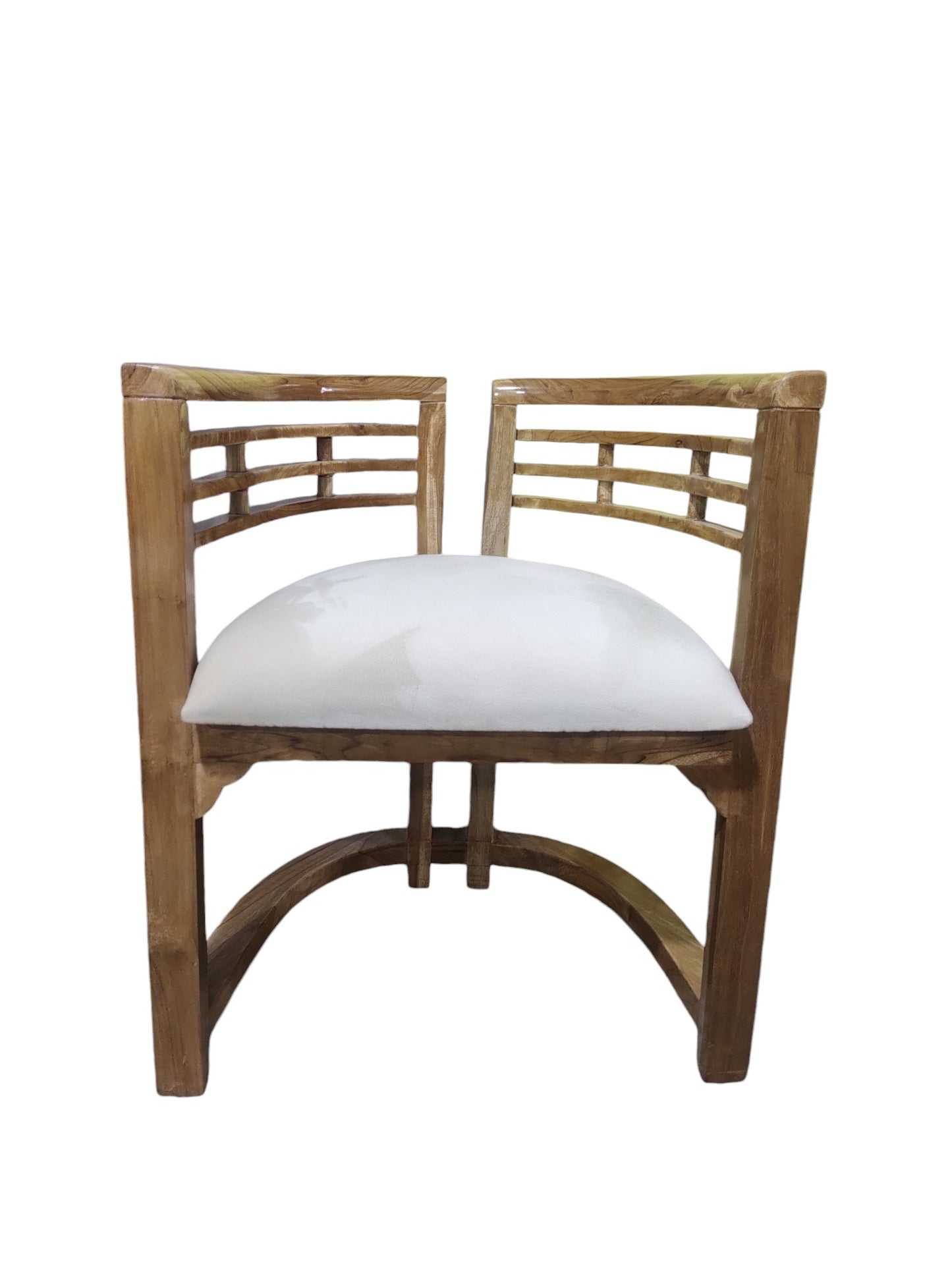 DURABLE TEAK WOOD CHAIR FOR HOME AND OFFICE SOLID WOOD LIVING ROOM CHAIR (FINISH COLOUR - TEAK WOOD , PRE-ASSEMBLED