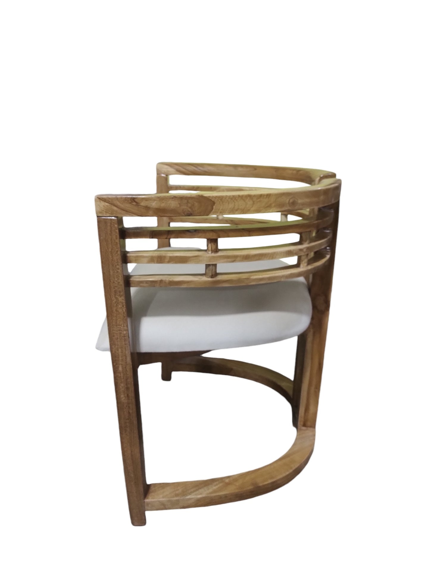 DURABLE TEAK WOOD CHAIR FOR HOME AND OFFICE SOLID WOOD LIVING ROOM CHAIR (FINISH COLOUR - TEAK WOOD , PRE-ASSEMBLED