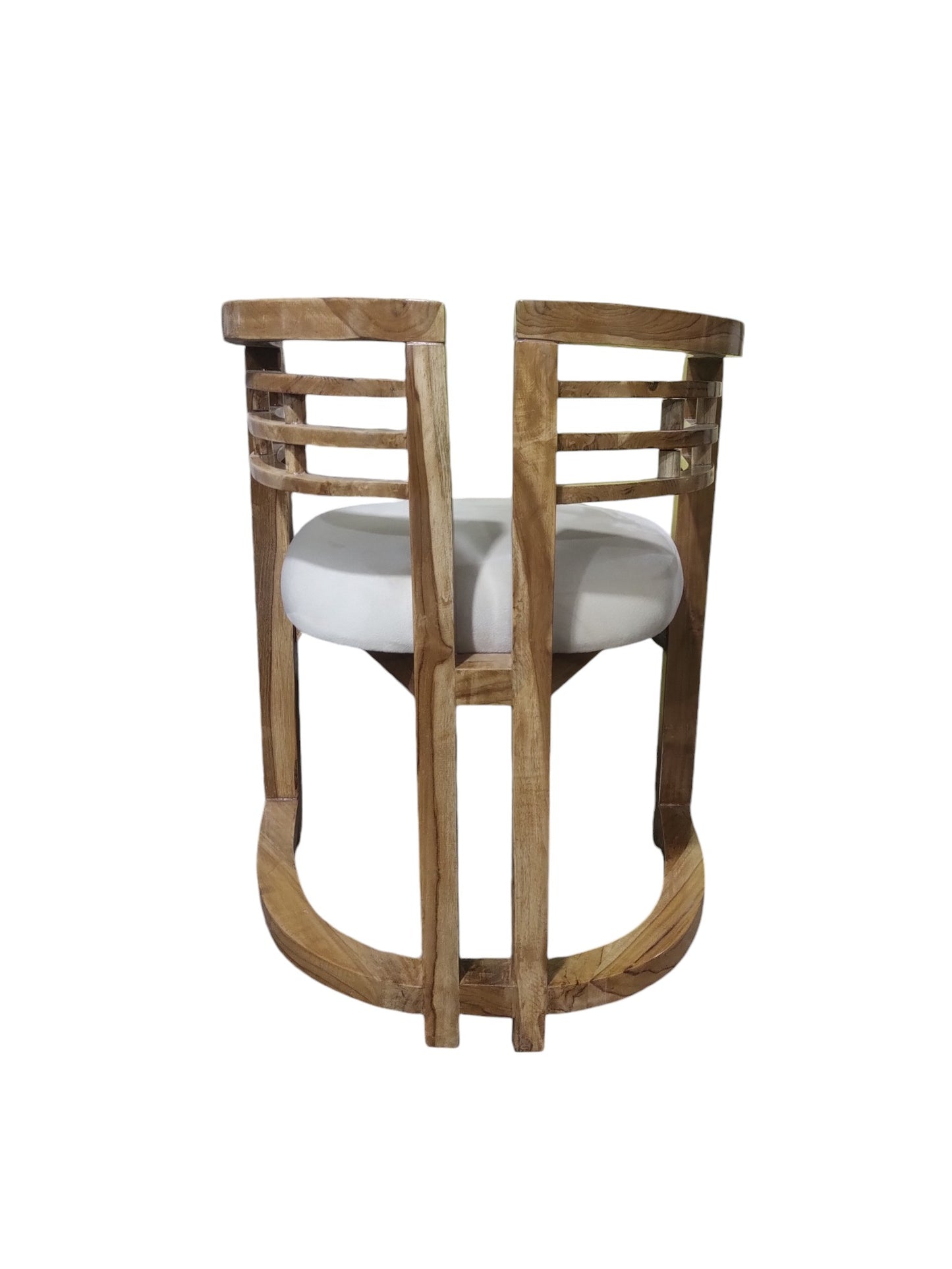 DURABLE TEAK WOOD CHAIR FOR HOME AND OFFICE SOLID WOOD LIVING ROOM CHAIR (FINISH COLOUR - TEAK WOOD , PRE-ASSEMBLED