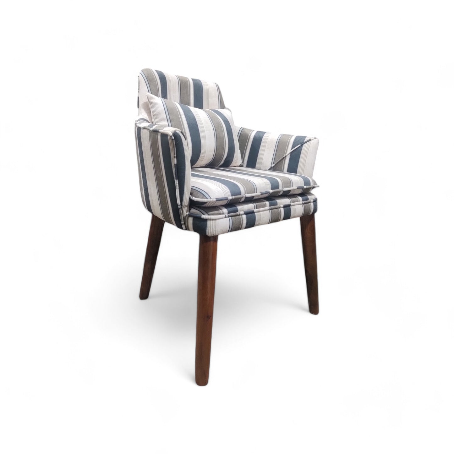 Solid Wood Living Room Chair (Finish Color - WALNUT, Pre-assembled)
