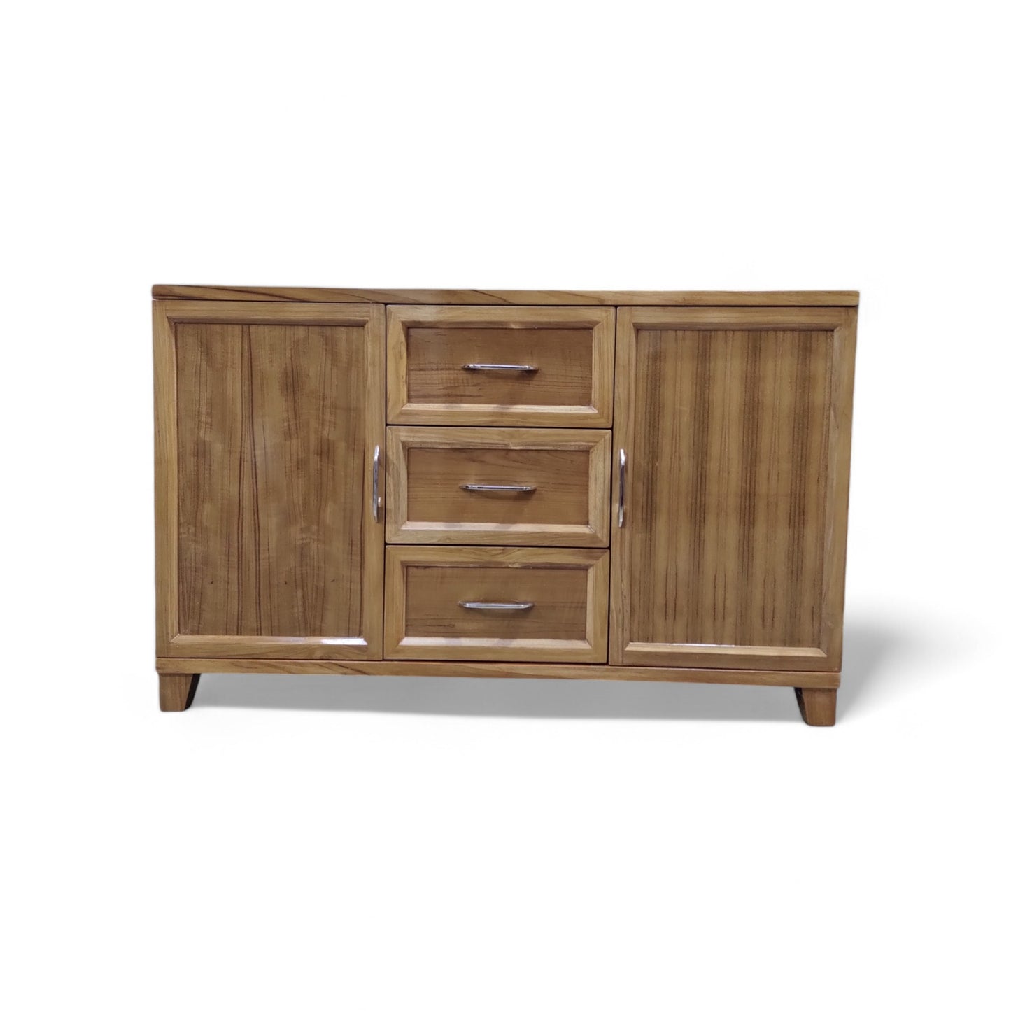 Lumber Casa Wooden Sideboard Cabinet with 3 Drawers and 2 Doors, 48x18x36 Inch