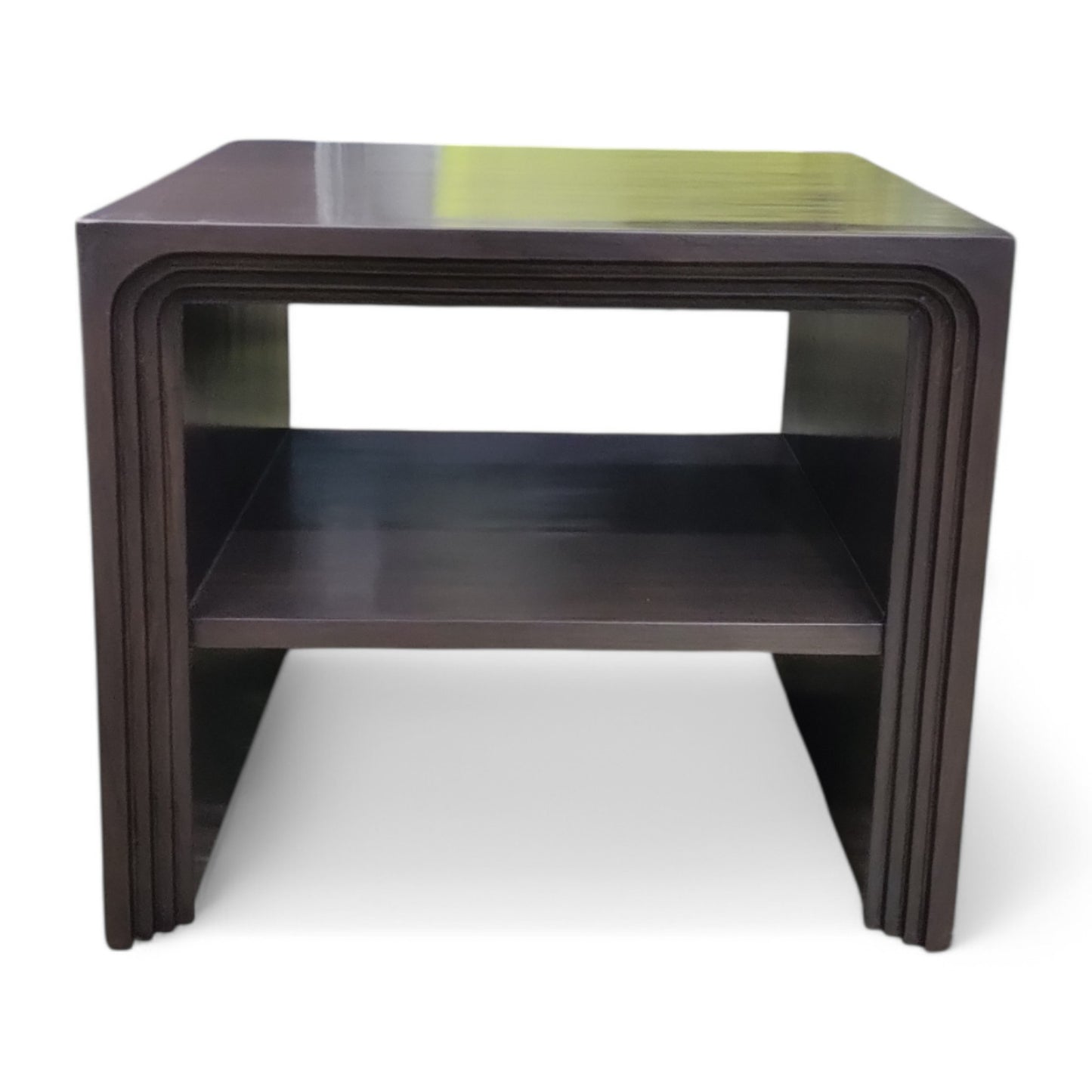 Bedside Table with Storage Shelf