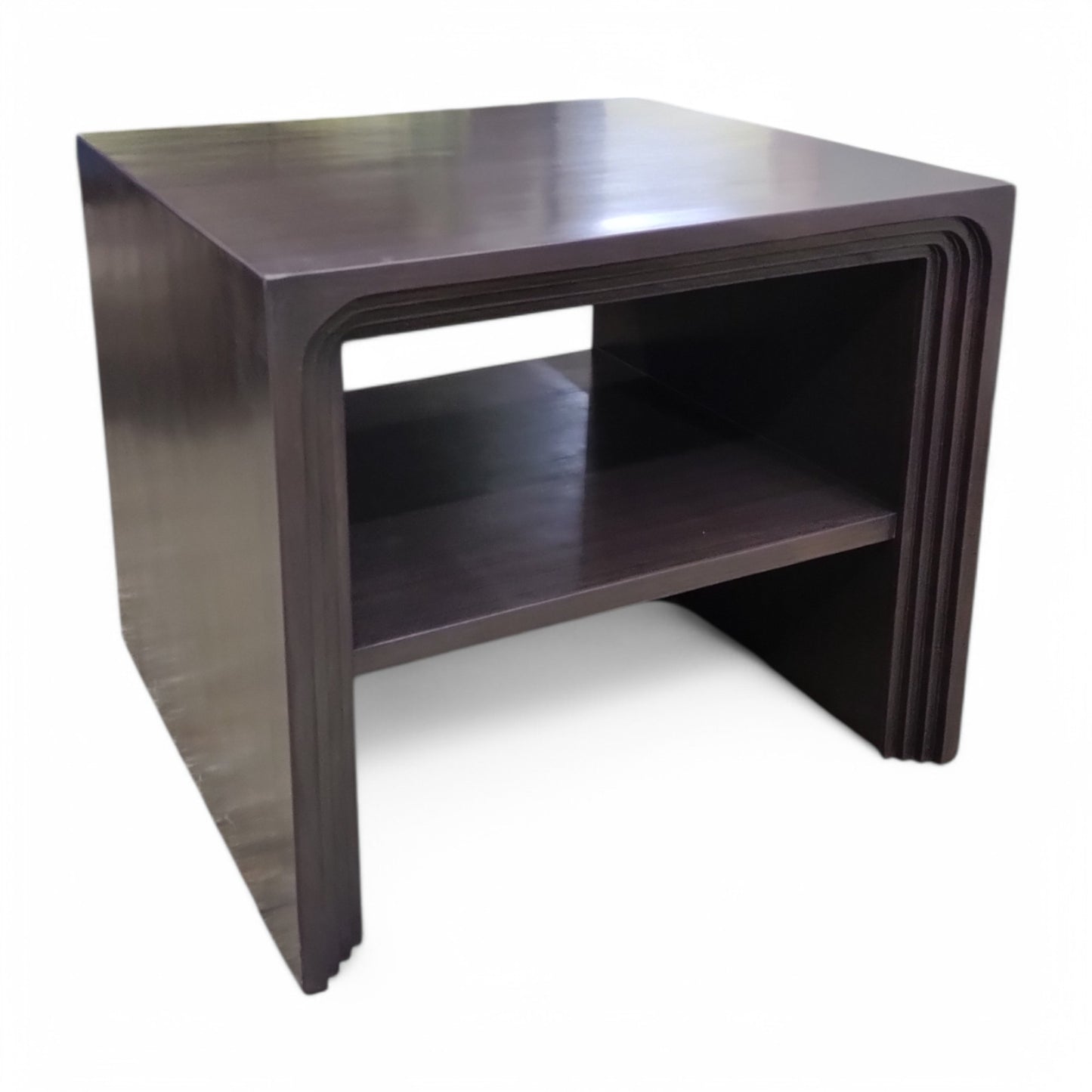 Bedside Table with Storage Shelf