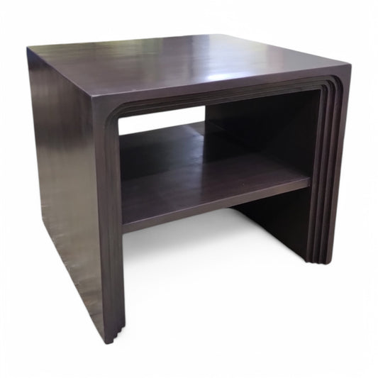 Bedside Table with Storage Shelf