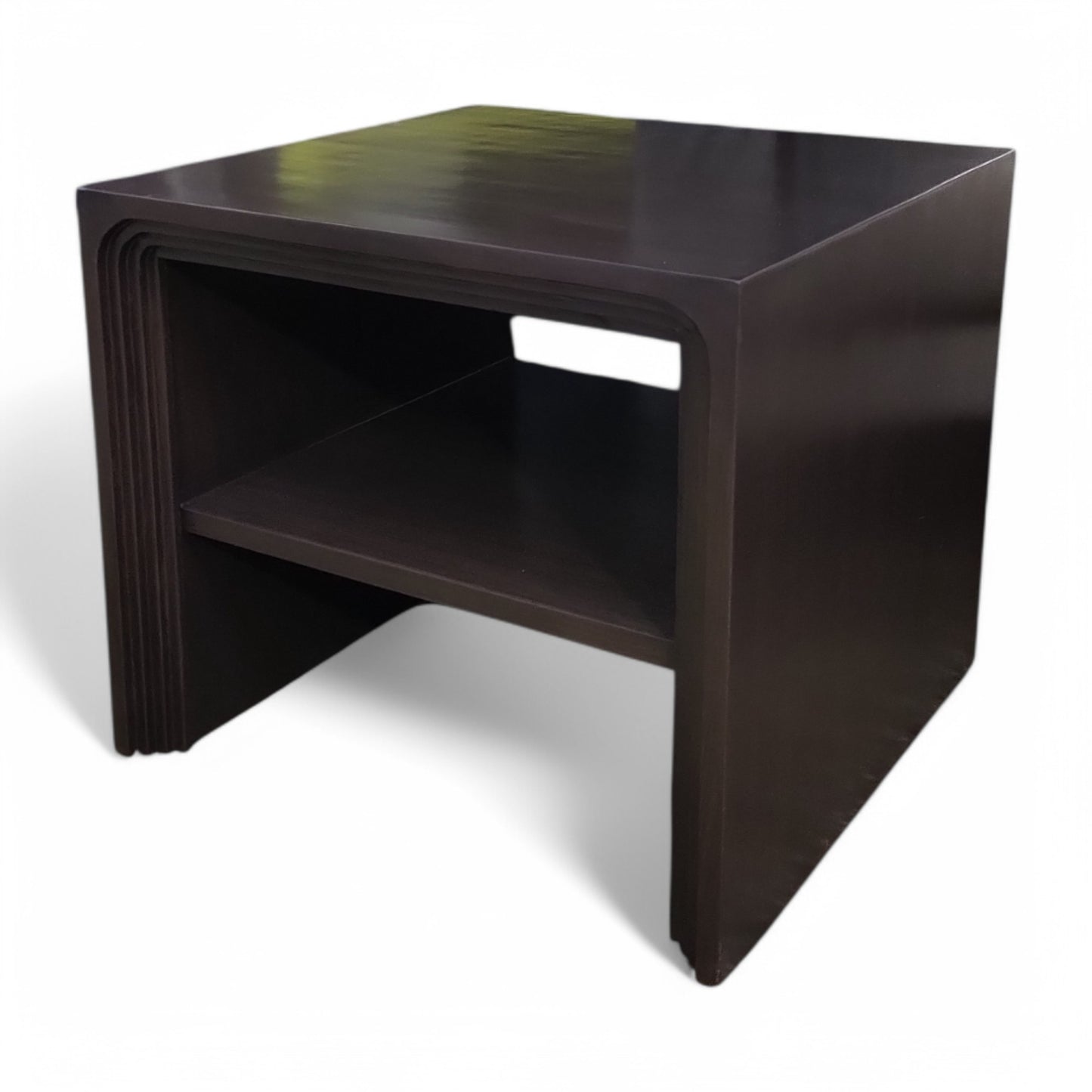 Bedside Table with Storage Shelf