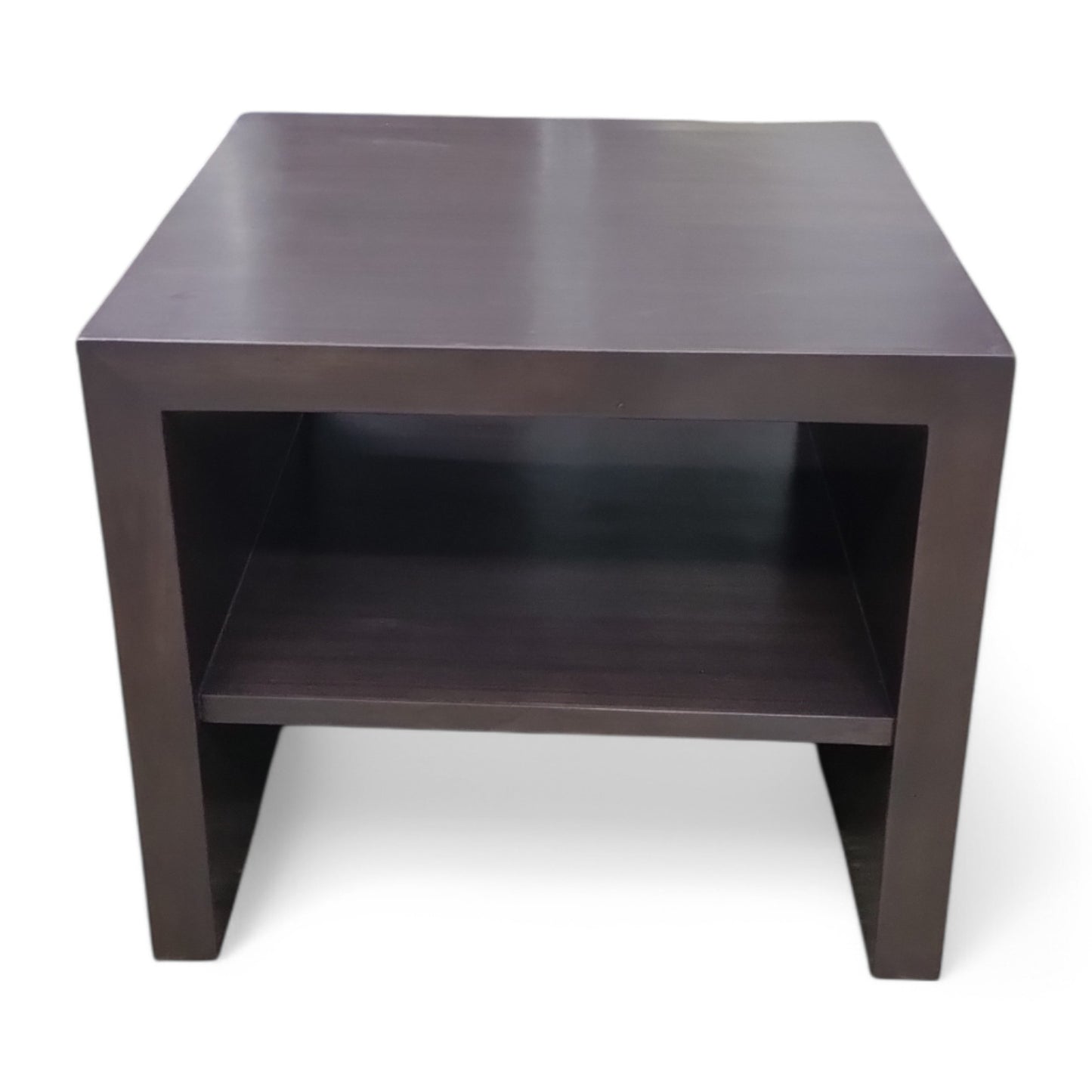 Bedside Table with Storage Shelf