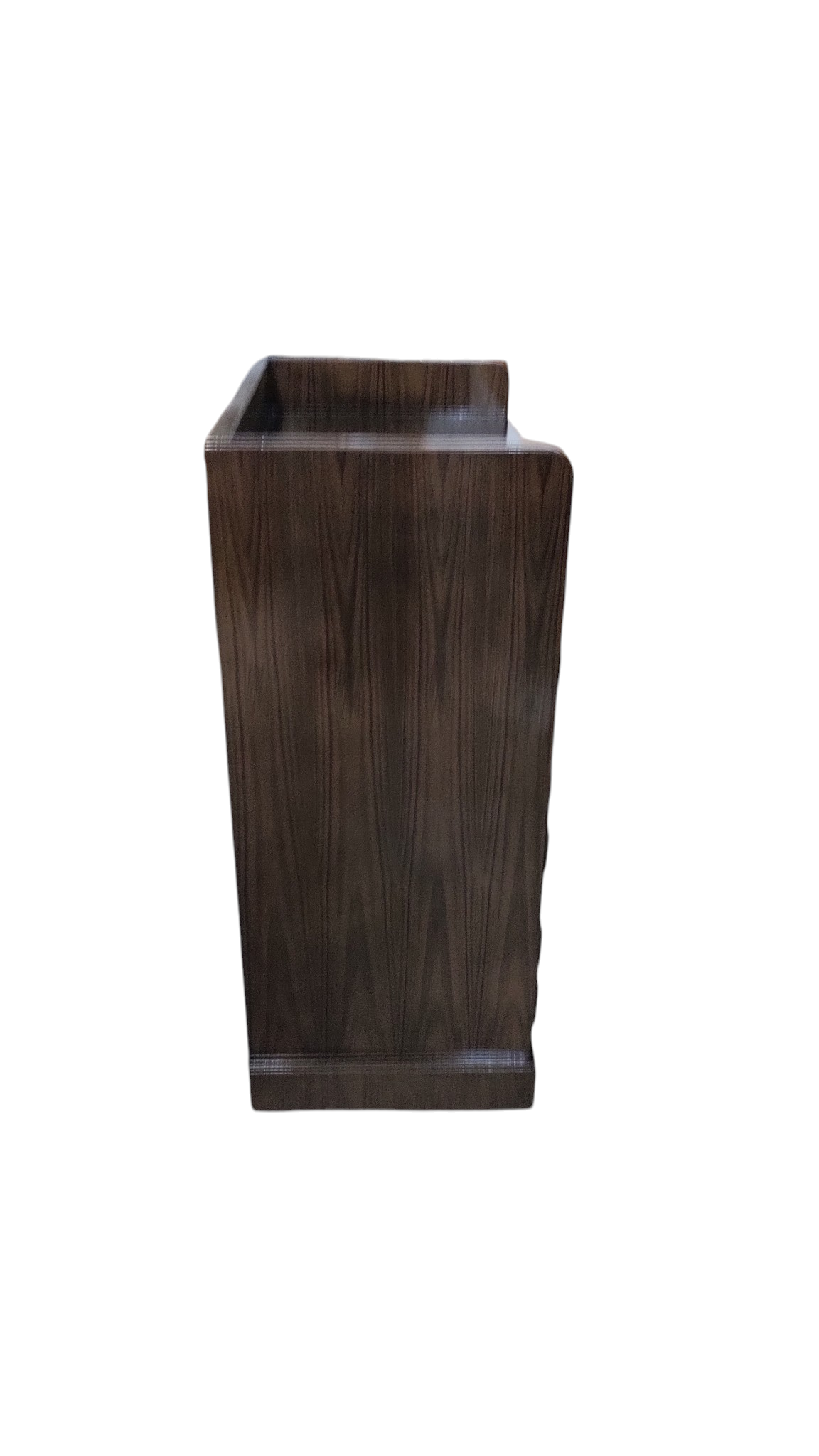 Lumber Casa Wooden Nightstand with 3 Drawers, Dark Brown,Bedroom Side Table Solid Wood Bedside Table (Finish Color - teak walnut, Pre-assembled)