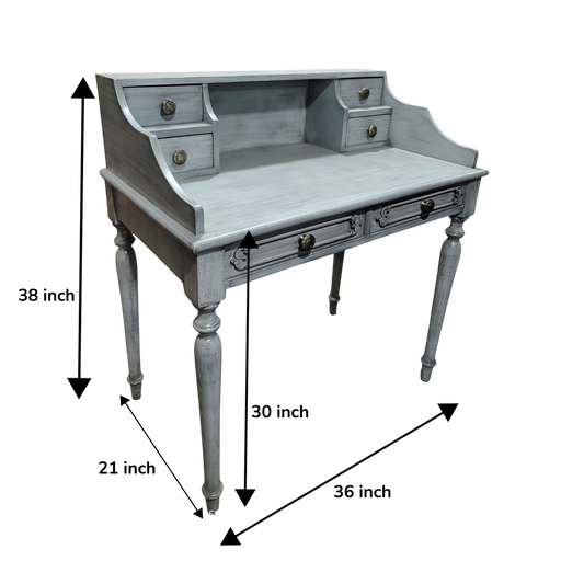 study table Solid Wood Study Table (Free Standing, Finish Color - matt, Pre-assembled)