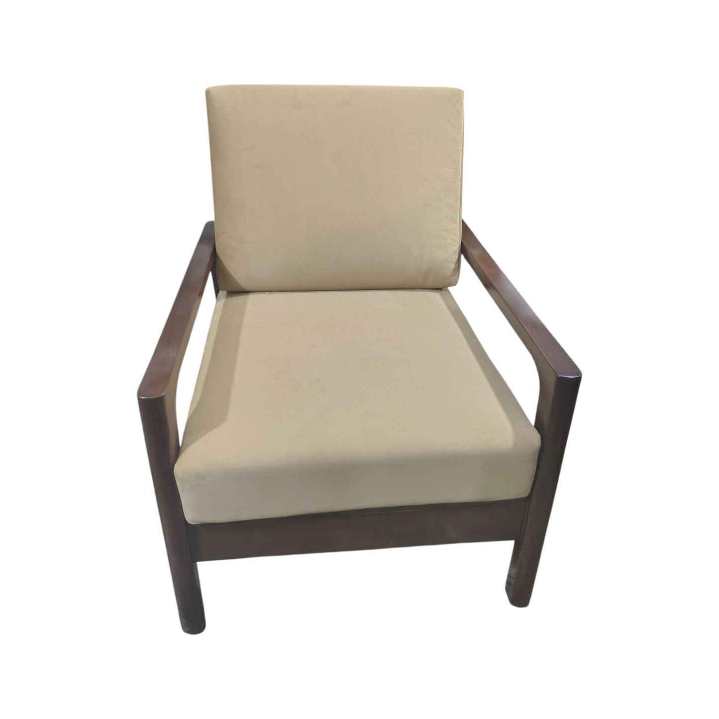 easy chair Solid Wood Living Room Chair (Finish Color - semi matt, Pre-assembled)