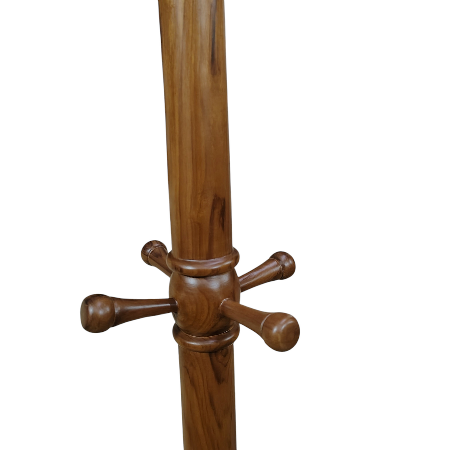 Premium Handcrafted Teak Wood Standing Coat Rack and Organizer