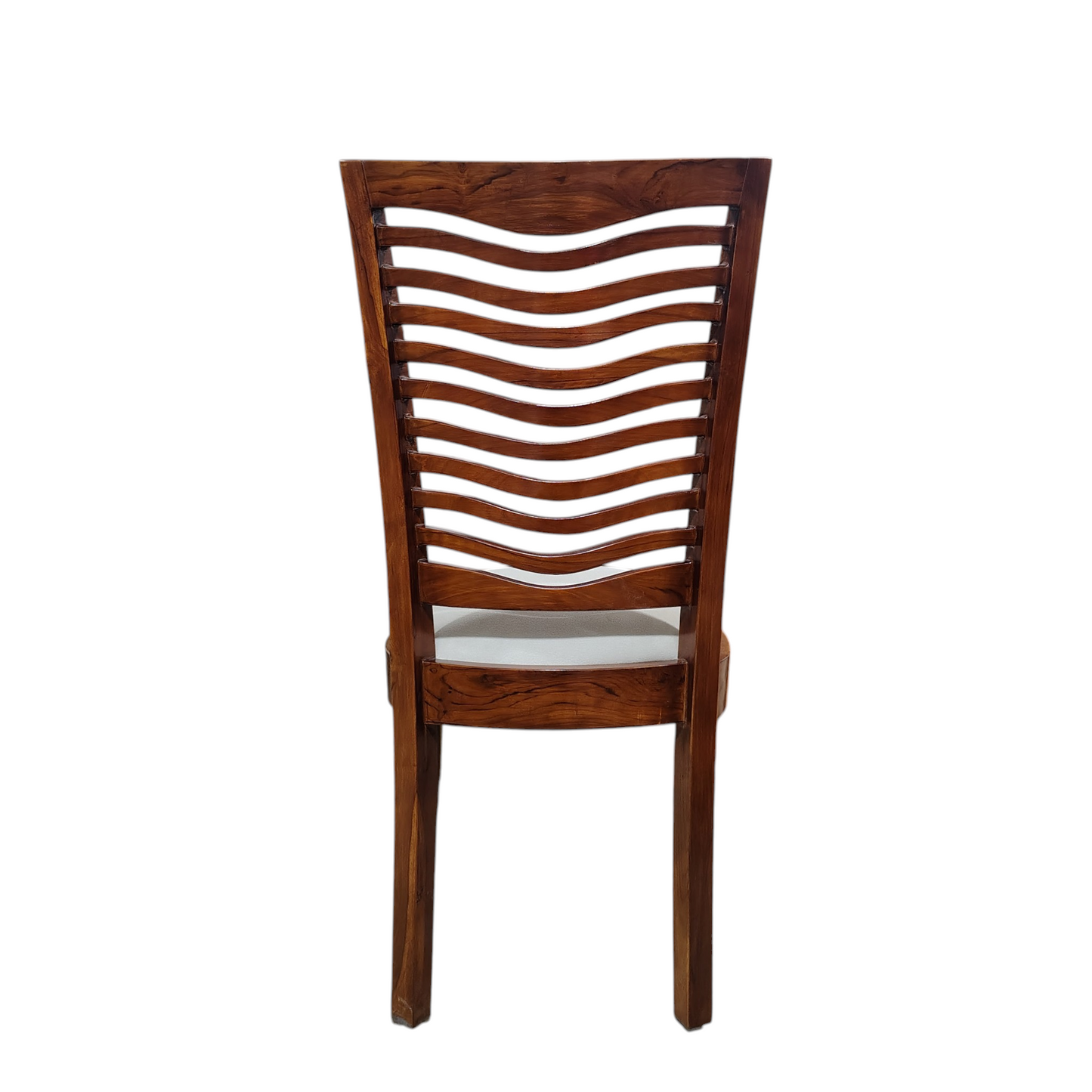 LUMBER CASA Teak Wood Living Room Chair, Natural Finish Solid Wood Living Room Chair (Finish Color - WALNUT, Pre-assembled)