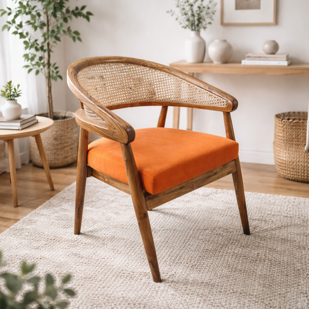 living room chair Solid Wood Living Room Chair (Finish Color - semi matt, Pre-assembled)
