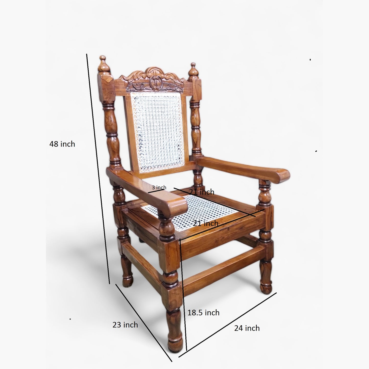 LUMBER CASA MESH STUDT ARM CHAIR (BRAWN , OPTIONAL INSTALLATION AVAILABLE)