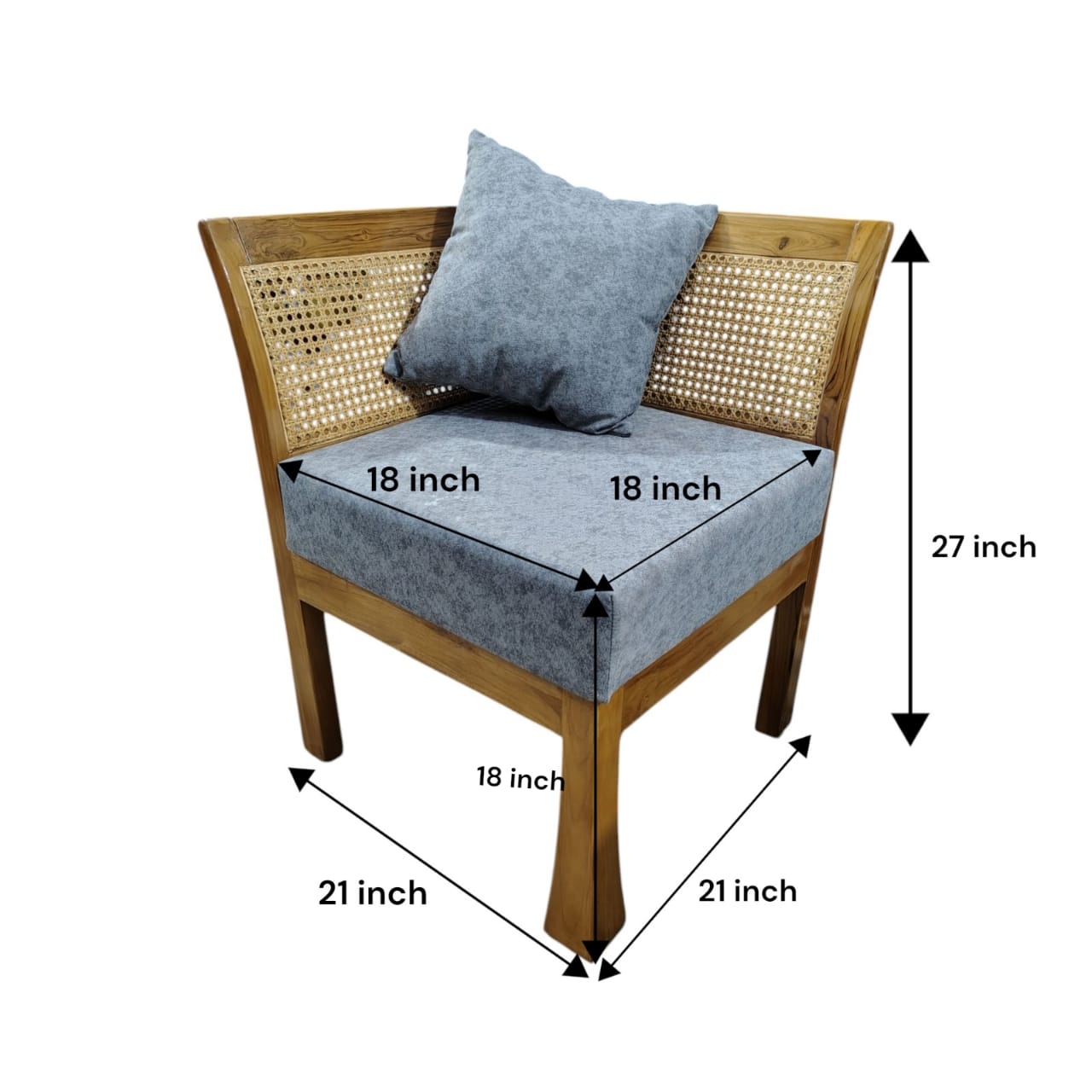 living room chair Solid Wood Living Room Chair (Finish Color - matt, Pre-assembled)