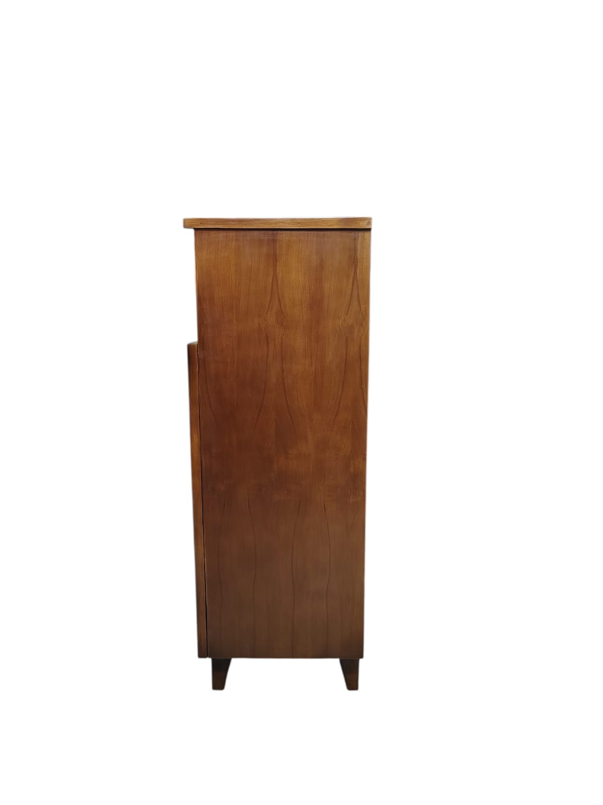 Premium teak wood cabinet by Lumber Casa, durable design with shelves and door for organized storage.
