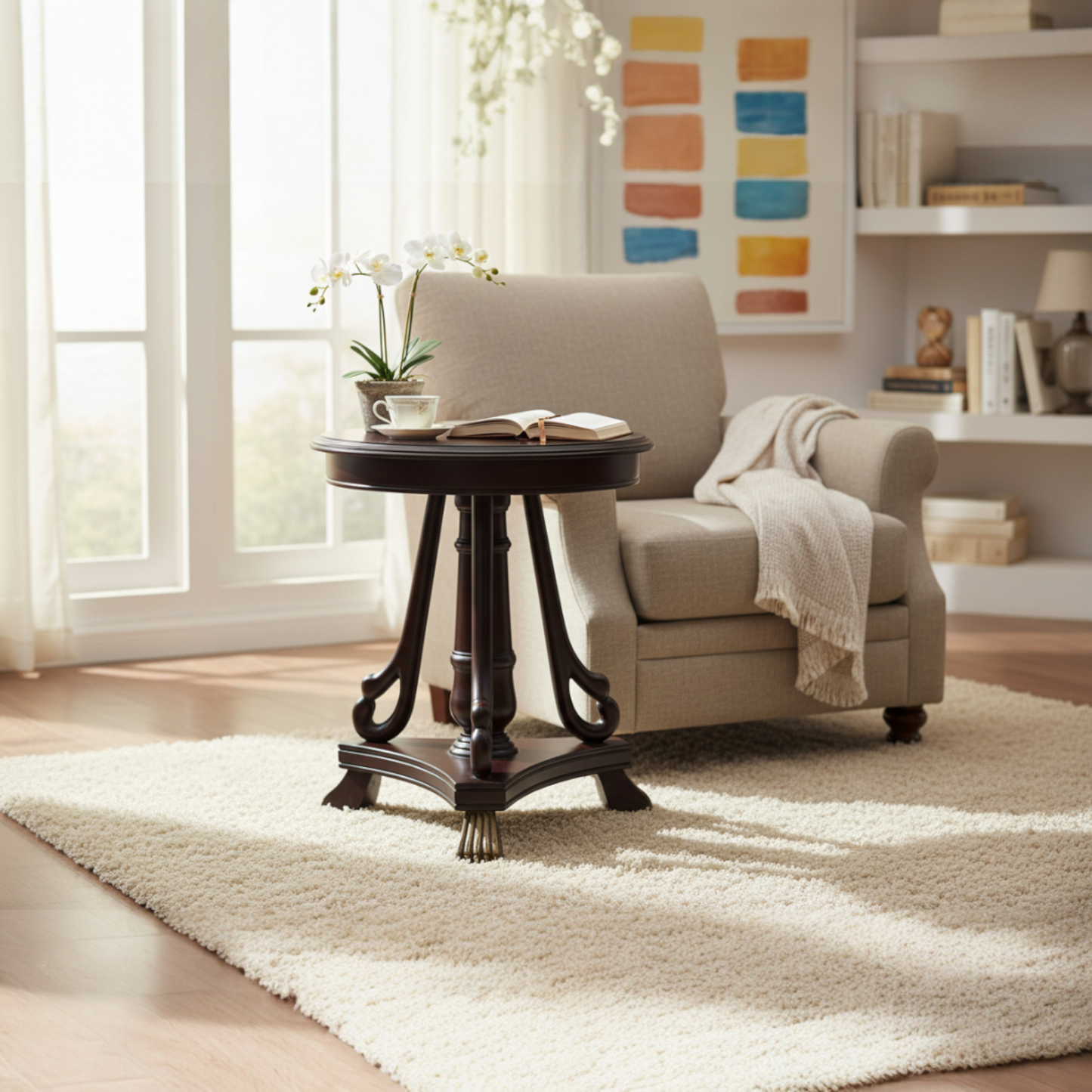 Lumber Casa Solid Wood Coffee Table/end Table Brown, Pre-Assembled