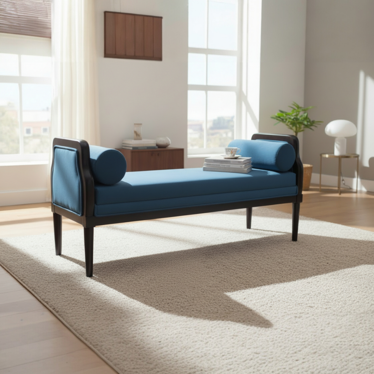 Modern Mid-Century Chaise Lounge