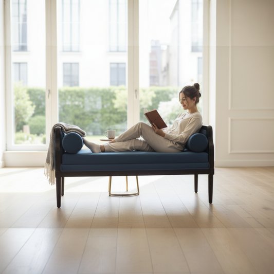 Modern Mid-Century Chaise Lounge