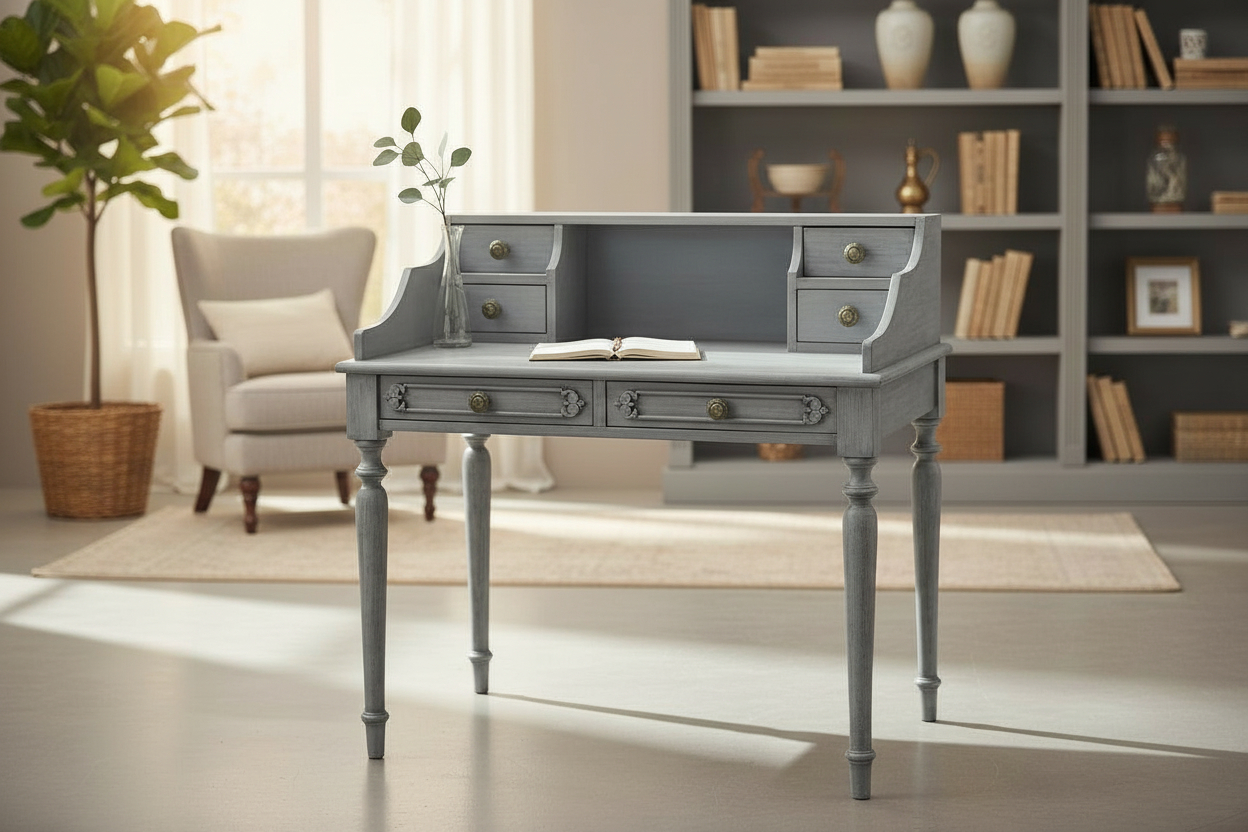 study table Solid Wood Study Table (Free Standing, Finish Color - matt, Pre-assembled)