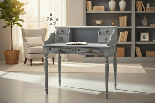study table Solid Wood Study Table (Free Standing, Finish Color - matt, Pre-assembled)