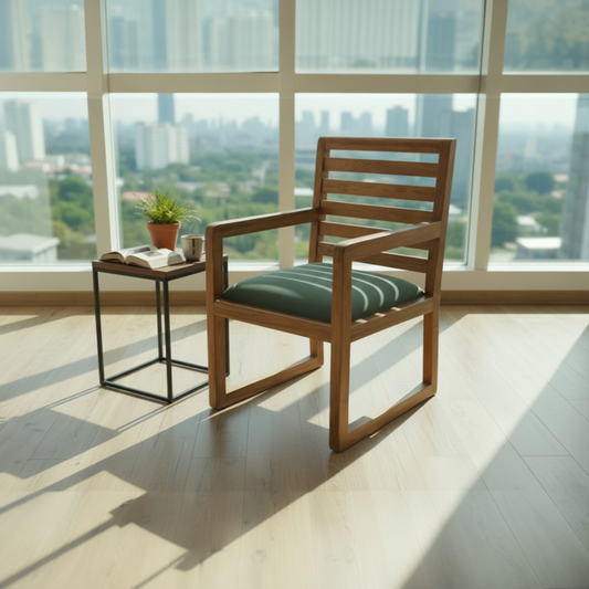 Lumber Casa Teak Wood Living Room Chair
